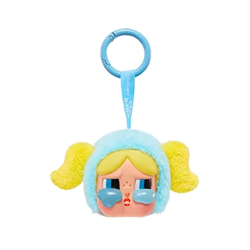 POPMART- Crybaby x Powerpuff Girls Plush Keychain, Bubbles